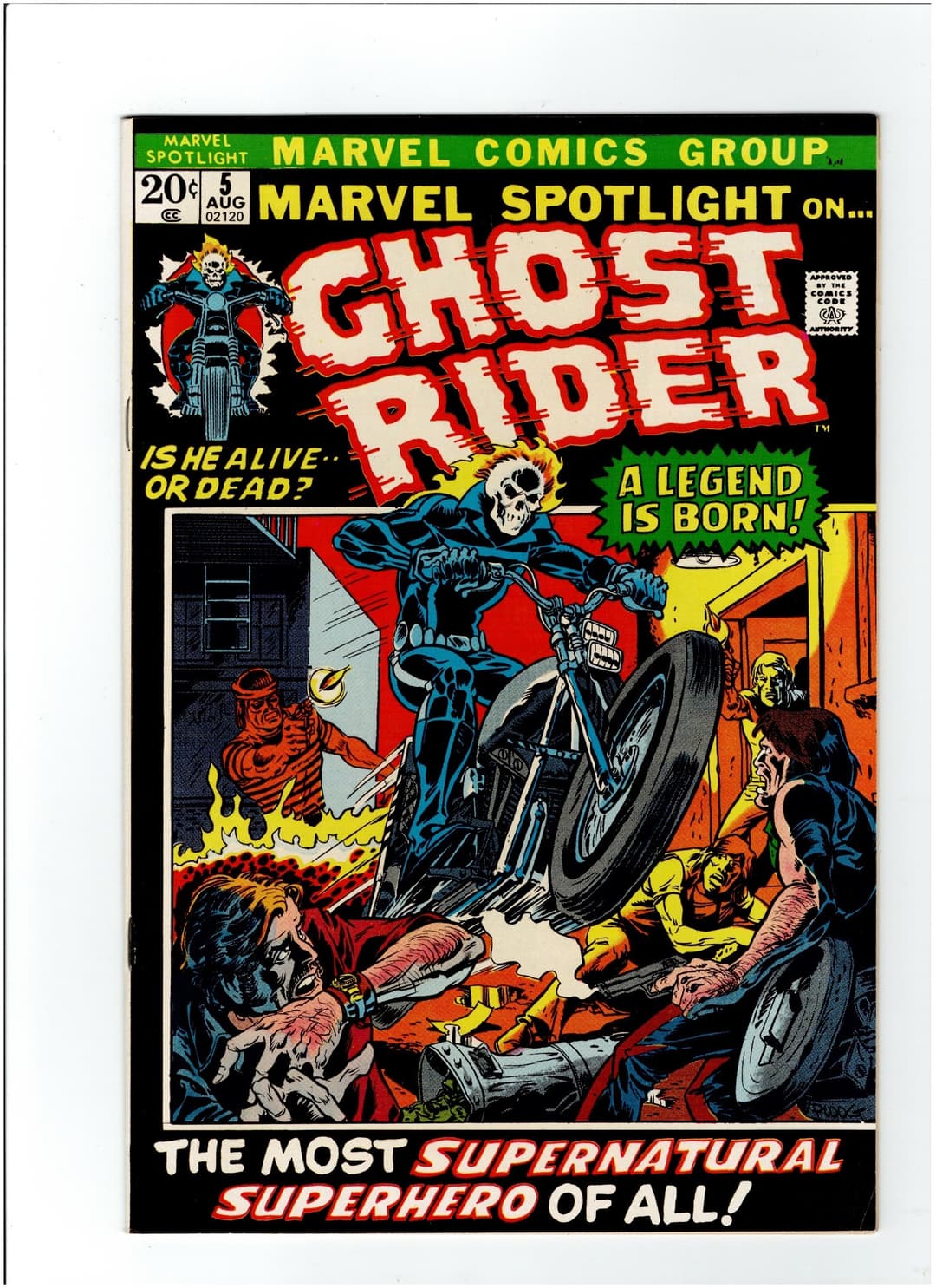 Marvel Spotlight 5 VF Friedrich Ploog 1st Ghost Rider 1st Johnny Blaze