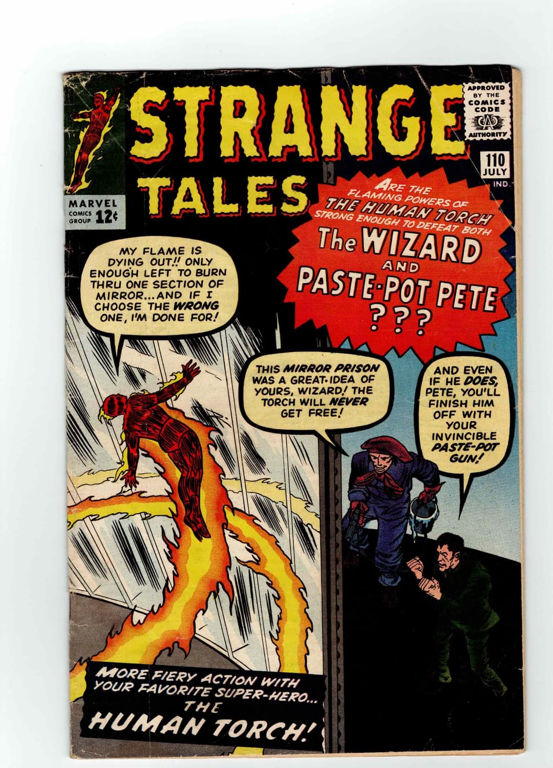 Strange Tales 110 VG- Lee Ayers Ditko 1st Dr Strange Paste Pot Pete