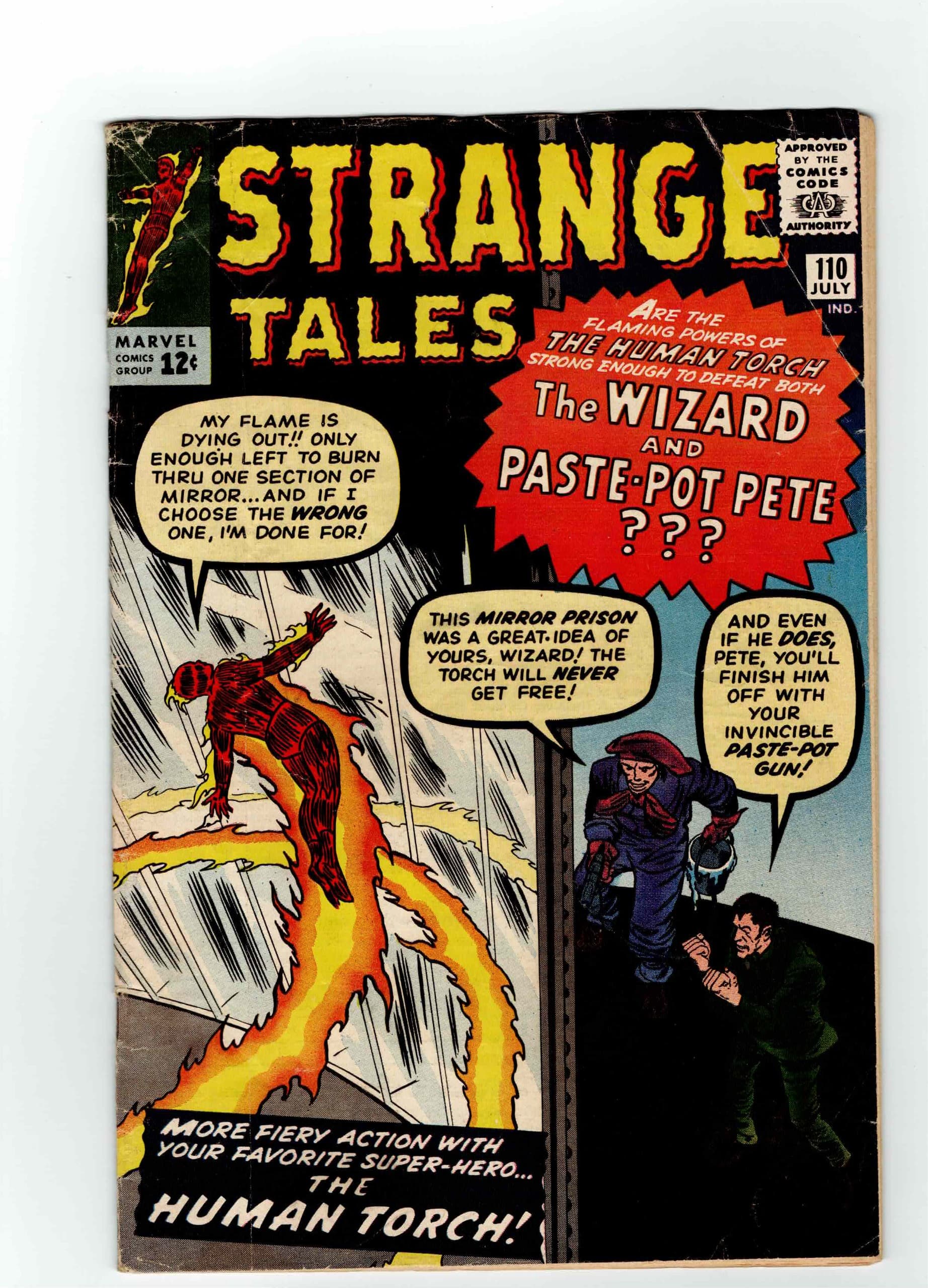 Strange Tales 110 VG- Lee Ayers Ditko 1st Dr Strange Paste Pot Pete